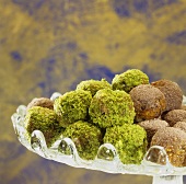 Fig sweets in a glass dish