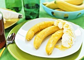 Bananas with honey and rum