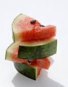 Four pieces of watermelon