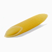 One piece of penne rigate