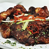 Scharfe Chicken Wings nach koreanischer Art
