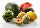 Various types of melons