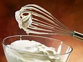 Whipping cream with a whisk