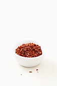 A bowl of chilli flakes