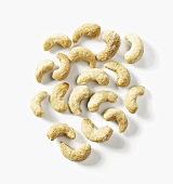 Roasted cashews, seen from above