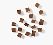 Nougat pieces, seen from above