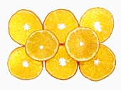 Mandarin slices, seen from above