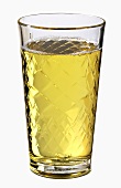 Apple wine in a glass