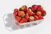 Strawberries in a plastic container