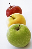 Three different types of apple