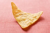 A tortilla chip