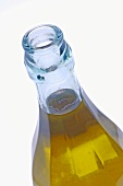 Neck of an olive oil bottle