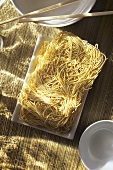 Dry Soba Noodles; From Above