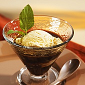 Affogato (espresso with vanilla ice cream, Italy)
