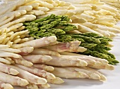 Various types of asparagus