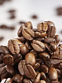 Coffee beans in a heap