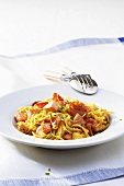 Spaghetti Carbonara mit Lachs