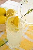 A glass of lemonade