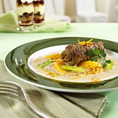 Beef roulade with oranges