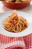 Spaghetti with tomato sauce