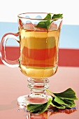 Ginkgo tea in a glass