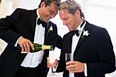 Same-sex married couple at wedding