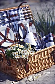 Picnic basket by the sea (detail)