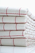 Pile of kitchen towels