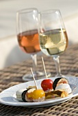 Aperitifs with appetisers