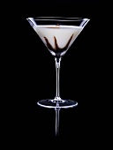 Cream cocktail with chocolate and nutmeg