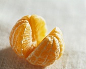 Peeled mandarin orange