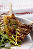 Grilled lamb cutlets with rosemary