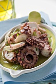 Octopus salad with celery