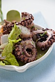 Octopus salad with celery