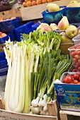 Fresh fruit and vegetables at a market