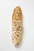 Salted pretzel stick with caraway