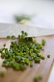 Chopping chives