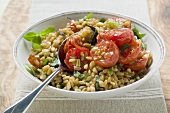 Emmer wheat salad with tomatoes and herbs (Italy)