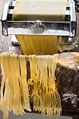 Home-made pasta with pasta maker