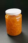 A jar of apricot jam