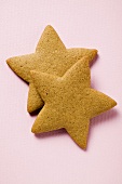 Two gingerbread stars