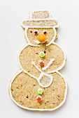Spiced pastry snowman