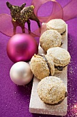 Chocolate-filled Christmas biscuits