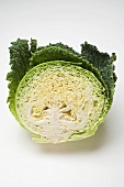 Half a savoy cabbage