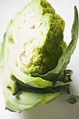 Green cauliflower, halved