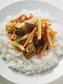 Rice with Asian vegetables