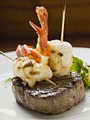 Surf and Turf (Seafood and beef steak)