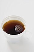 Black coffee in plastic cup