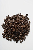 A heap of coffee beans