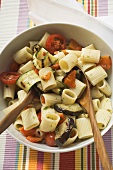 Pasta salad with grilled vegetables